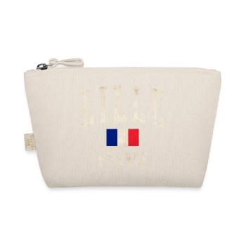 Lille Frankreich Vintage Logo - Bio-Täschchen - Natur - Vorne