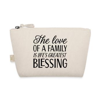 The love of a family is life's greatest blessing - Organic Pouch - nature - Front