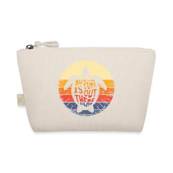 Turtle Odyssey Retro Sunset - Organic Pouch - nature - Front