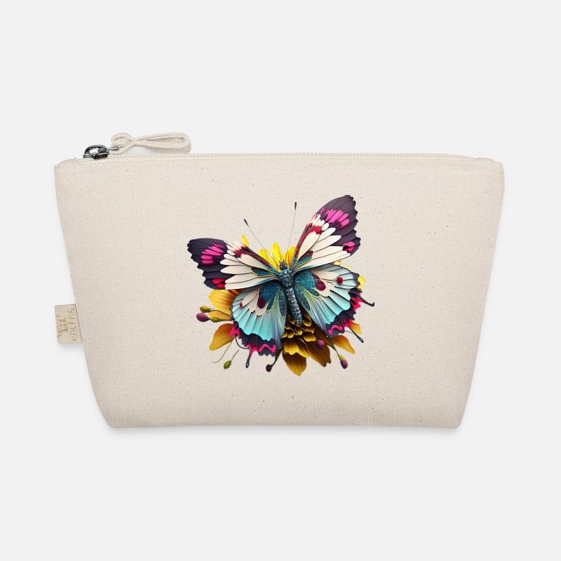 Papillon coloré avec motif d’été de fleur Cartoon - Trousse biologique - nature
