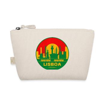 Silhouette rétro de la Skyline de Lisboa - Trousse biologique - nature - Devant