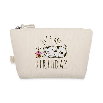 It's my Birthday Dog - Organic Pouch - nature - Front