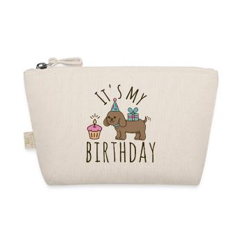 It's my Birthday Dog - Organic Pouch - nature - Front