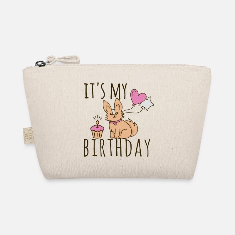Es ist mein Geburtstag Hund Bio-Täschchen