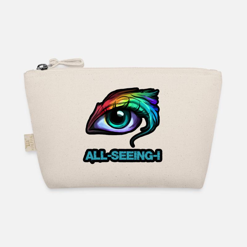 "ALL-SEEING-I" Allsehendes Auge - Bio-Täschchen - Natur