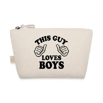 This guy loves boys - Trousse biologique - nature - Devant