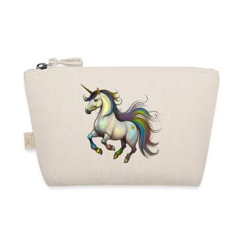 Unicorn in the Wind – Rainbow - Organic Pouch - nature - Front