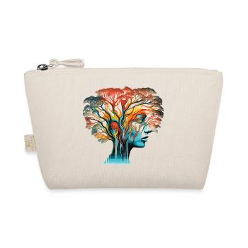 Optical Illusion Head-Tree - Organic Pouch - nature - Front