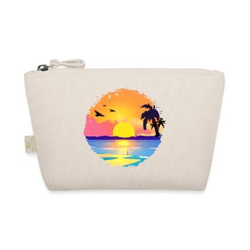 Aquarelle de plage de coucher de soleil d’été - Trousse biologique - nature - Devant