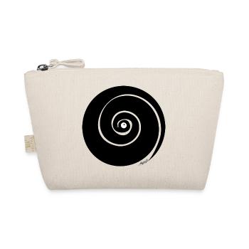 Snake whirlpool spiral black hole - Organic Pouch - nature - Front