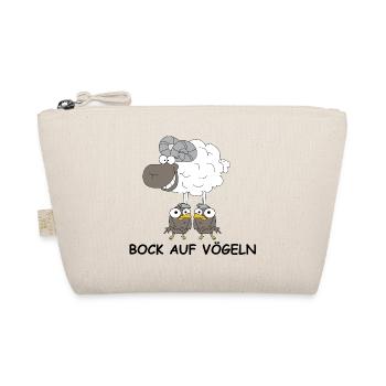 Bock auf Vögeln | Vogel, Schaf, lustige Sprüche - Bio-Täschchen - Natur - Vorne