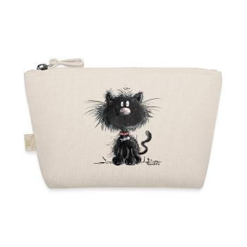Droll Black Cat - Organic Pouch - nature - Front