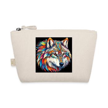 Wolf - Organic Pouch - nature - Front