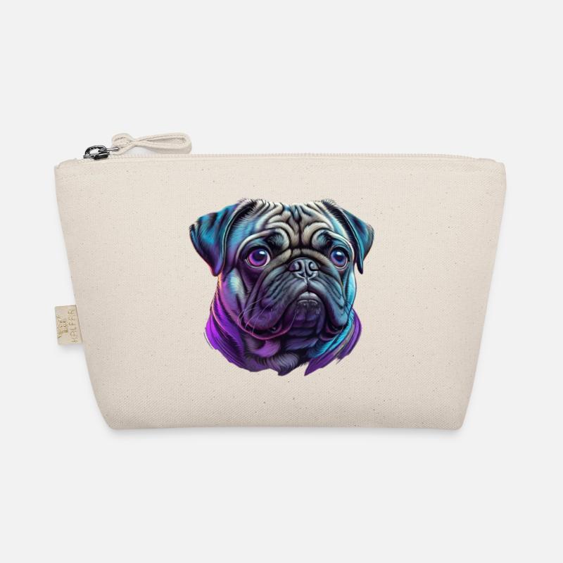 Pug Head Organic Pouch