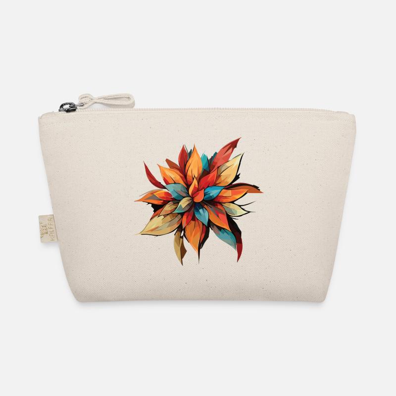 Prismatischer Herbst-Blumenstoß - Bio-Täschchen - Natur