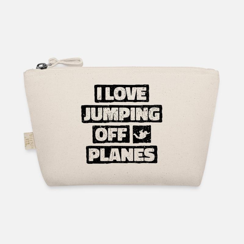 Fallschirmspringen Leidenschaft Design. Perfektes Adrenalin-Geschenk Bio-Täschchen