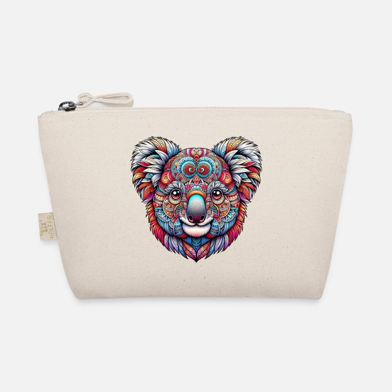 Koala decorated with Mandalas Organic Pouch