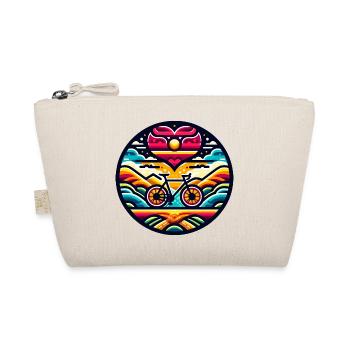I love my bike, every cyclist would say - Organic Pouch - nature - Front