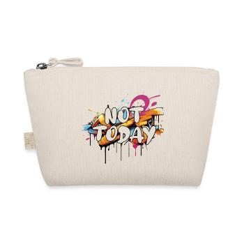 not today graffiti airbrush i hate Monday - Organic Pouch - nature - Front