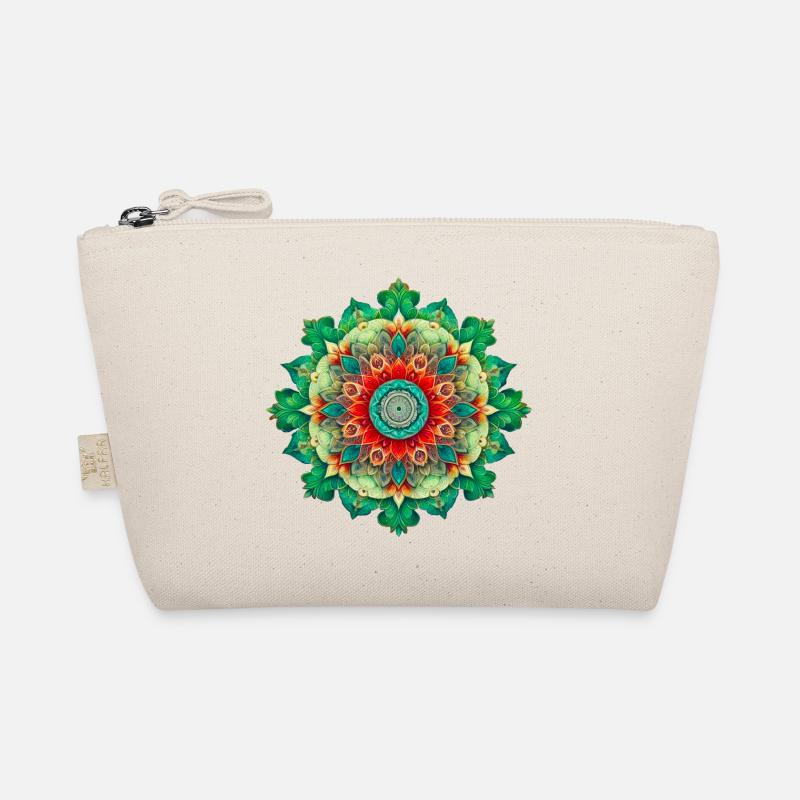 Kaleidoskop-Blumen-Mandala Bio-Täschchen