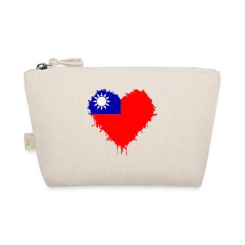 Flag of Taiwan - Taiwan Flagge - Bio-Täschchen - Natur - Vorne