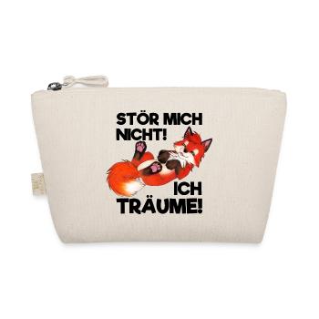 Stör mich nicht, ich träume! Schlafshirt mit Fuchs - Bio-Täschchen - Natur - Vorne
