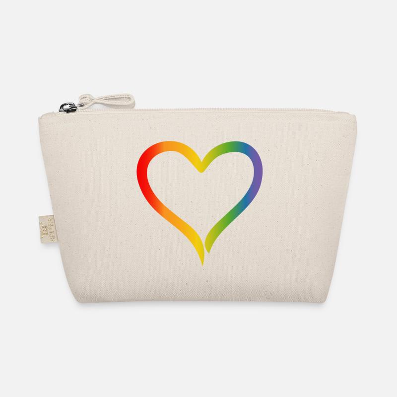 Regenbogen Herz LGBT lgbt tshirt Bio-Täschchen