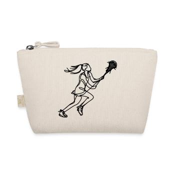 Lacrosse Girls - Organic Pouch - nature - Front