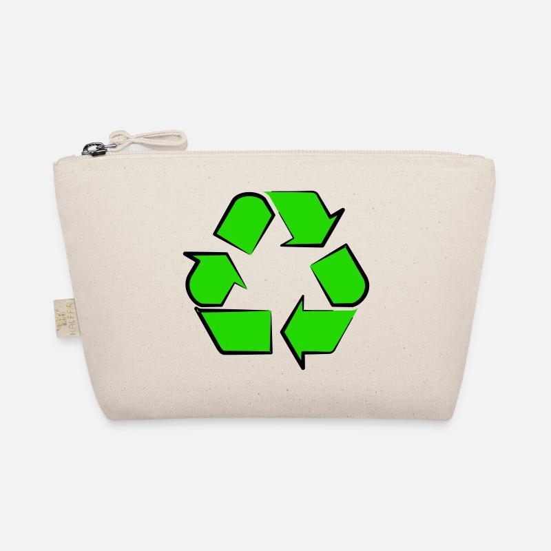 Neon Recycling Symbol Bio-Täschchen
