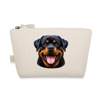 Un Rottweiler heureux - Trousse biologique - nature - Devant