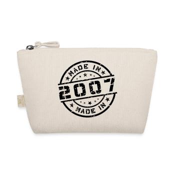 Year of Birth Birthday Born In - Made in 2007 - Organic Pouch - nature - Front