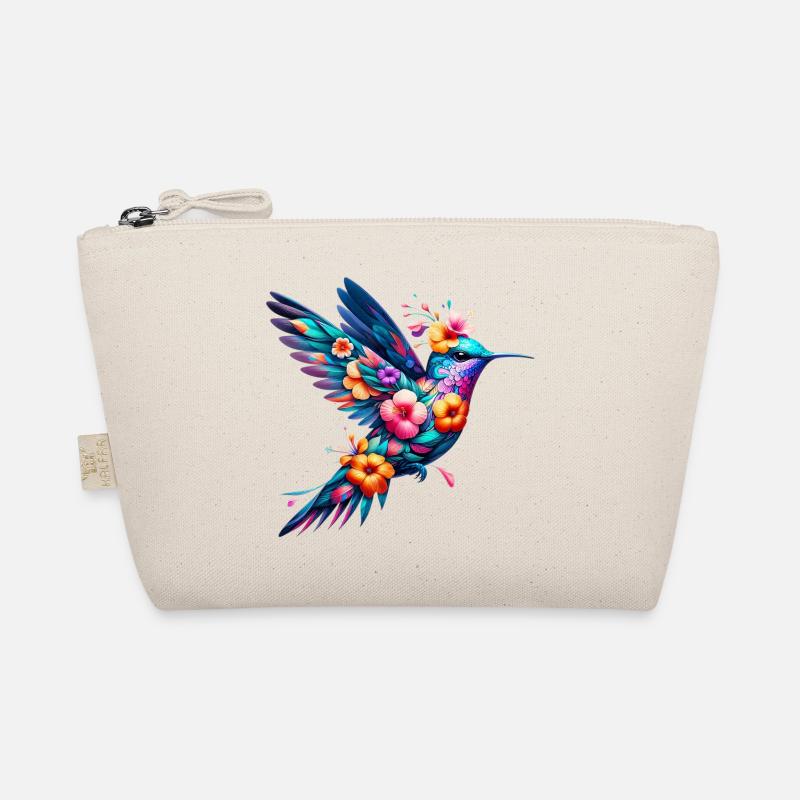 Colibri décoré de fleurs Trousse biologique