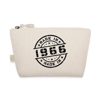 Year of Birth Birthday Born In - Made in 1966 - Organic Pouch - nature - Front