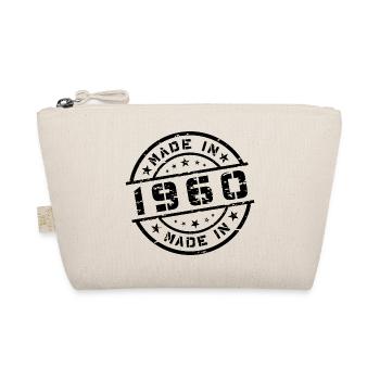 Birth Year Birthday Born In - Made in 1960 - Organic Pouch - nature - Front