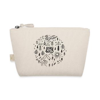 stay wild saying positive nature mountains forest camping - Organic Pouch - nature - Front