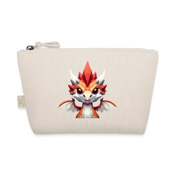 A small dragon in polygon style - Organic Pouch - nature - Front