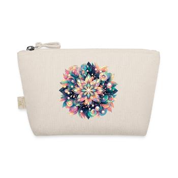 Floral Mandala Sea Deep Pastel Design - Organic Pouch - nature - Front
