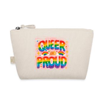 Queer and proud - Organic Pouch - nature - Front