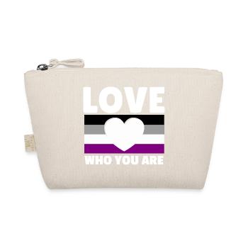 Asexual, asexuality, ace. Love who you are - Organic Pouch - nature - Front
