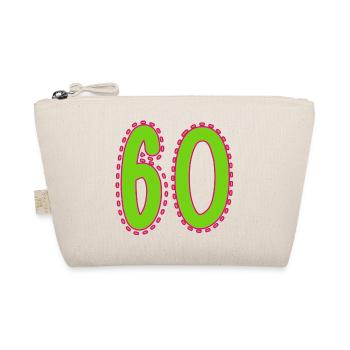 60. 60 JAHRE. 60. JAHRESTAG. 60. GEBURTSTAG. - Bio-Täschchen - Natur - Vorne