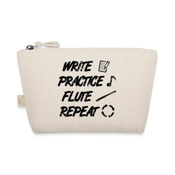 Practice writing Repeat flute - Organic Pouch - nature - Front