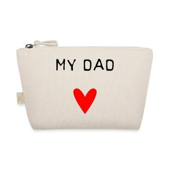 HAPPY FATHER'S DAY. DAD. FATHER'S DAY. FATHER - Organic Pouch - nature - Front