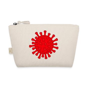 Red Covid molecule illustration - Organic Pouch - nature - Front