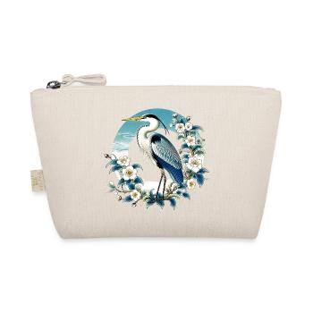 Grey White Heron Japanese Japan - Organic Pouch - nature - Front