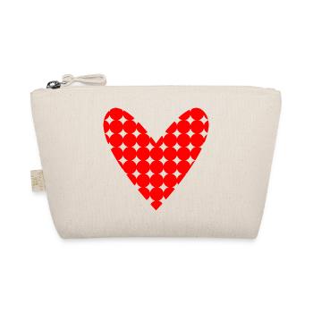 HEART. DAD. MOM. Bachelorette party. BEBE. CHILD. HEART. FEAST - Organic Pouch - nature - Front