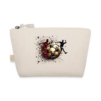 dynamic soccer players playing soccer - Organic Pouch - nature - Front
