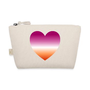 Cœur lesbien - Trousse biologique - nature - Devant