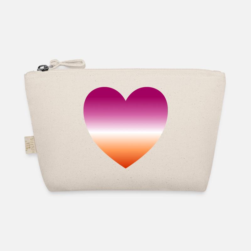 Lesbisches Herz Bio-Täschchen