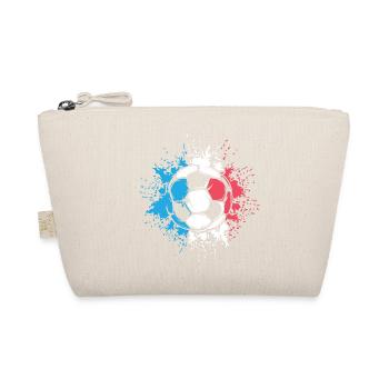Frankreich Fußball Explosion Fußballer Logo icon - Bio-Täschchen - Natur - Vorne