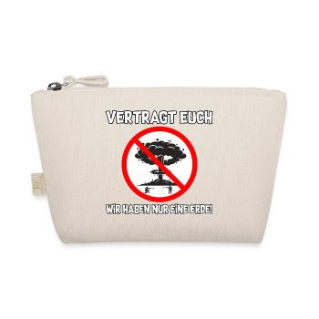 Vertragt euch - Bio-Täschchen - Natur - Vorne